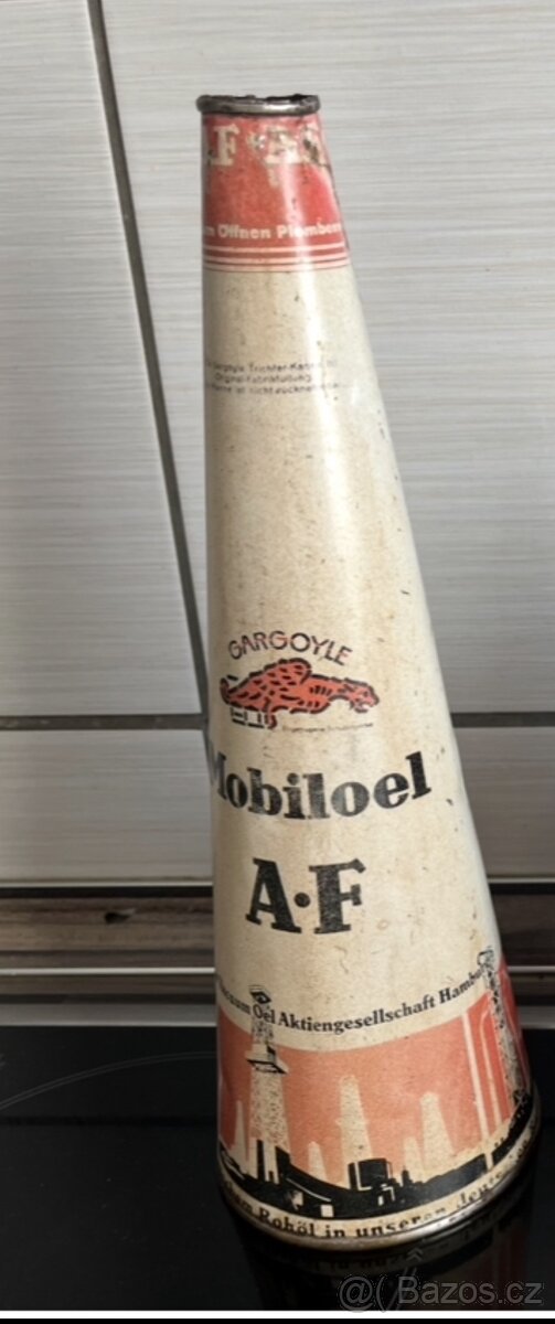 Plechovka od oleje Mobiloel