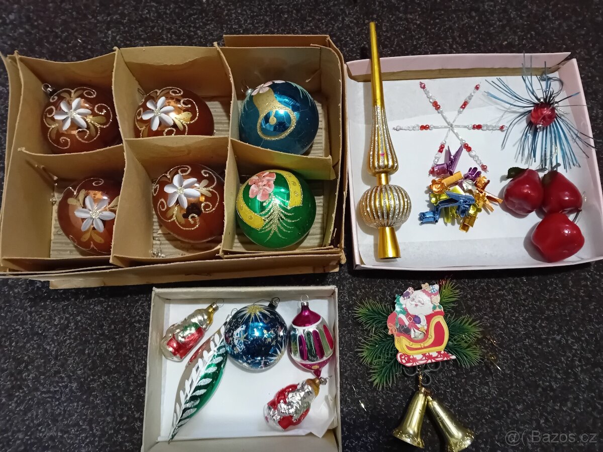 Retro vánoční  ozdoby