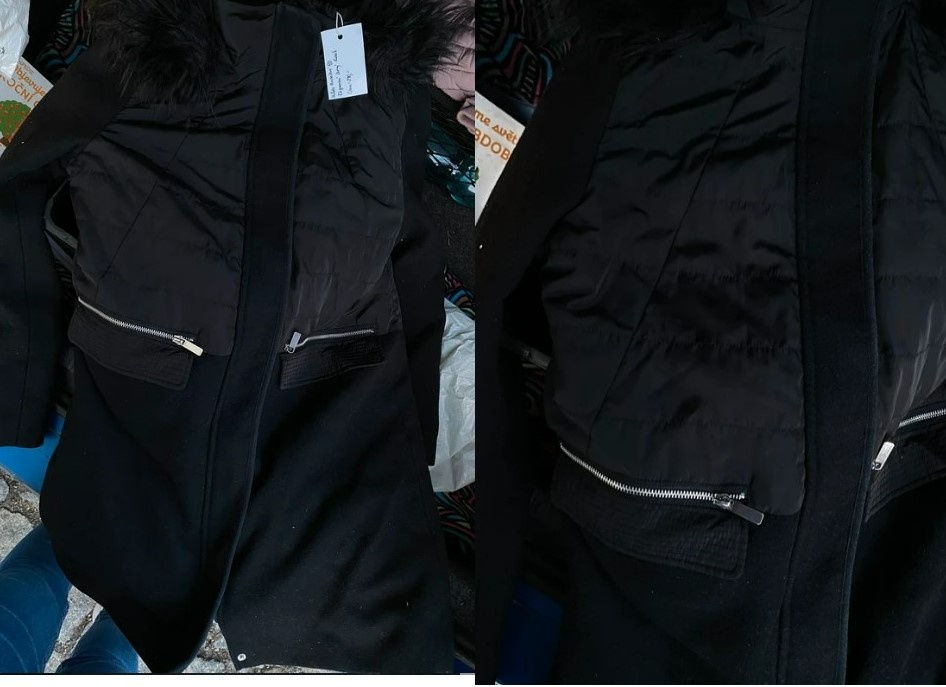 Černý elegantní kabát