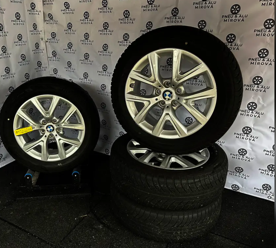Originální alu kola BMW 5x112 + zimní 205/60r17