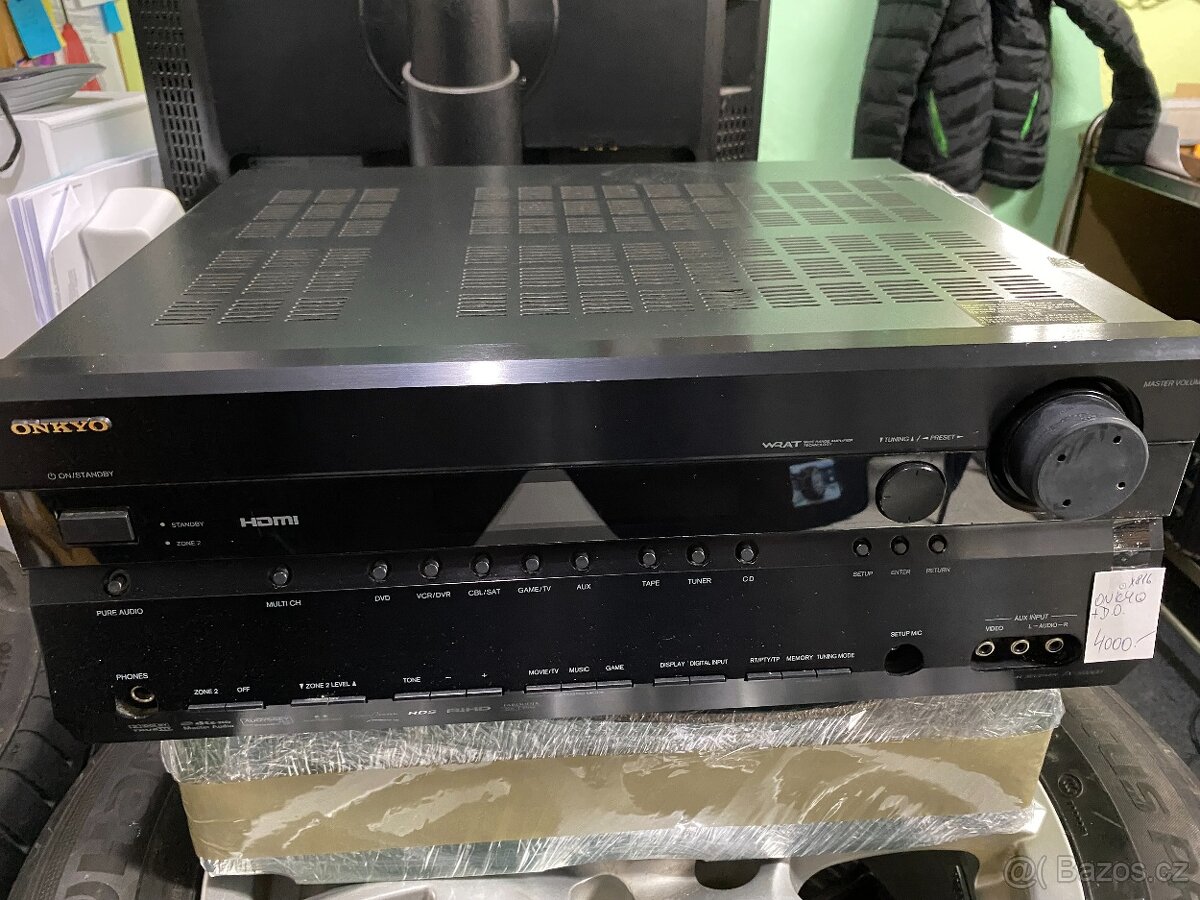 7.1 AV RECEIVER  ONKYO TX-SR606 HDMI + UNIV.DÁLK. OVLÁDÁ