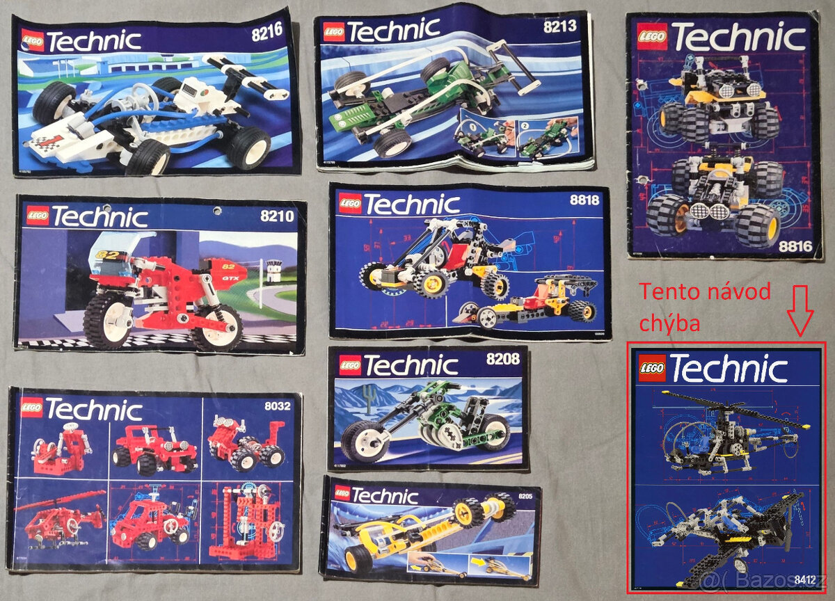 Lego Technic rôzne sady, 90 roky, Na predaj