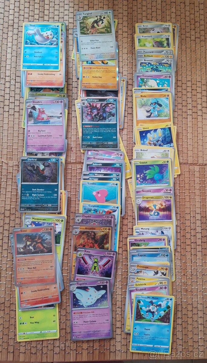 Originál Pokémon karty