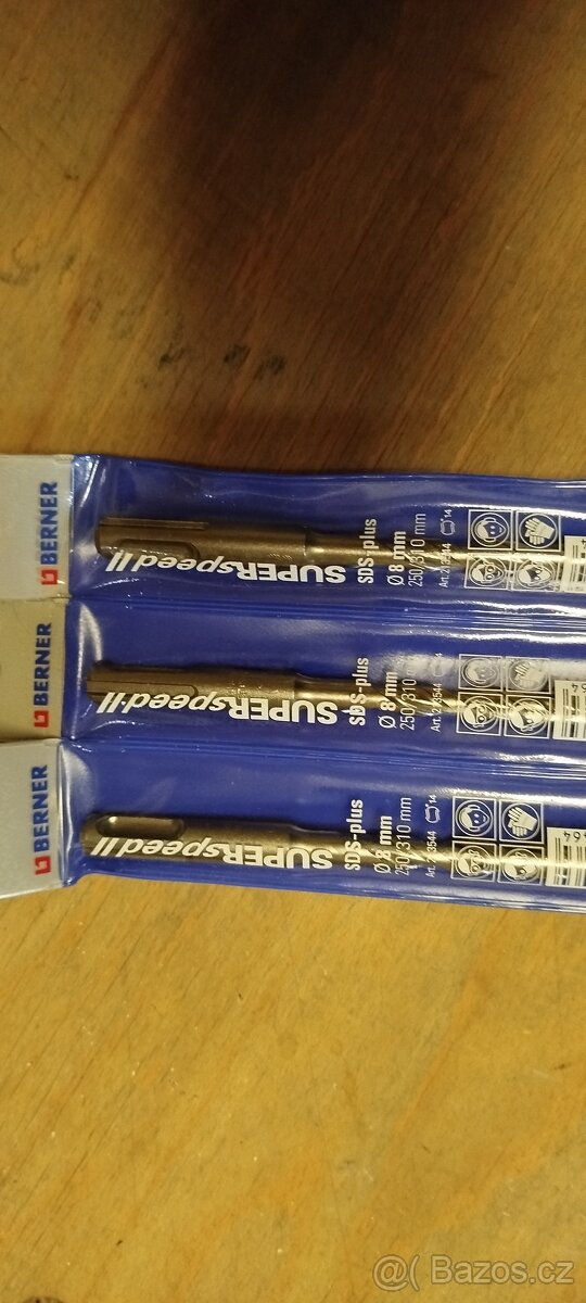 BERNER Příklepový vrták 8, 250/310