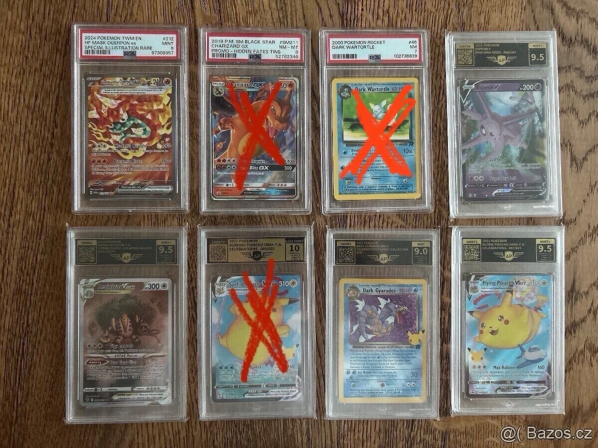 Pokemon ohodnocené karty