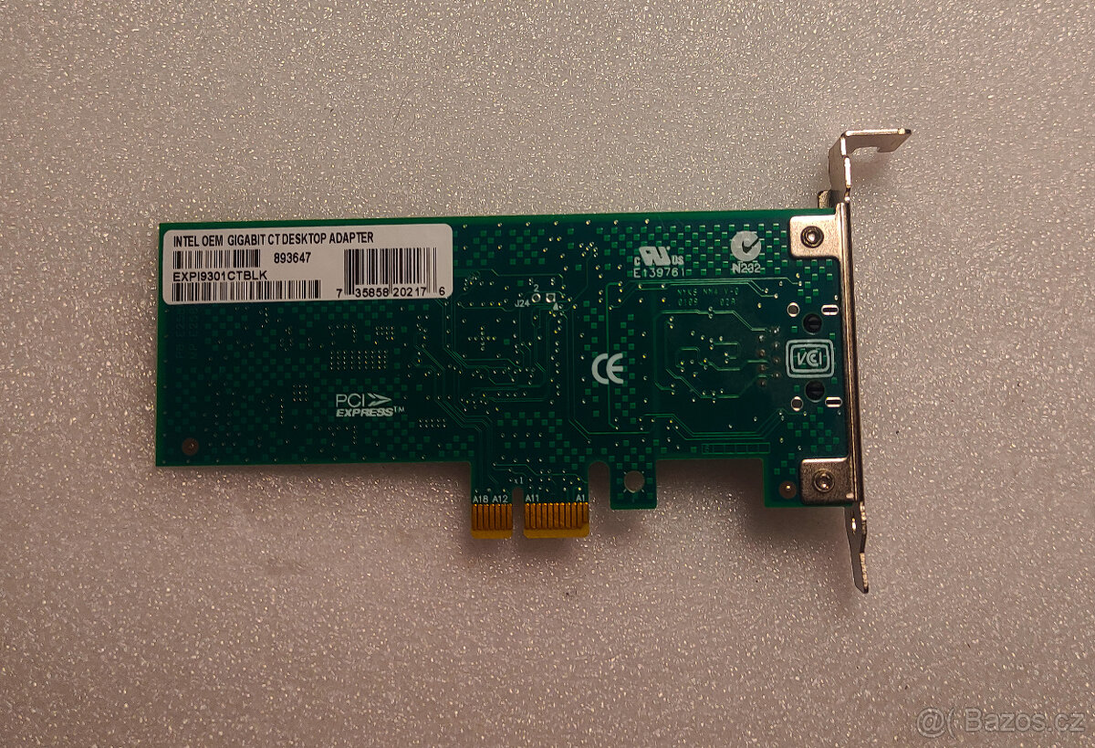 Síťová karta, INTEL PRO/1000 CT Desktop Adapter, PCI Express