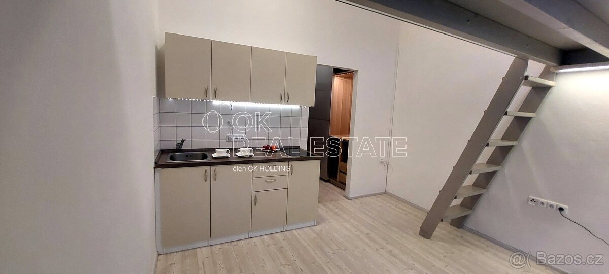 Pronájem bytu 1+kk, 27 m2 - Brno - Bystrc, ev.č. 00724