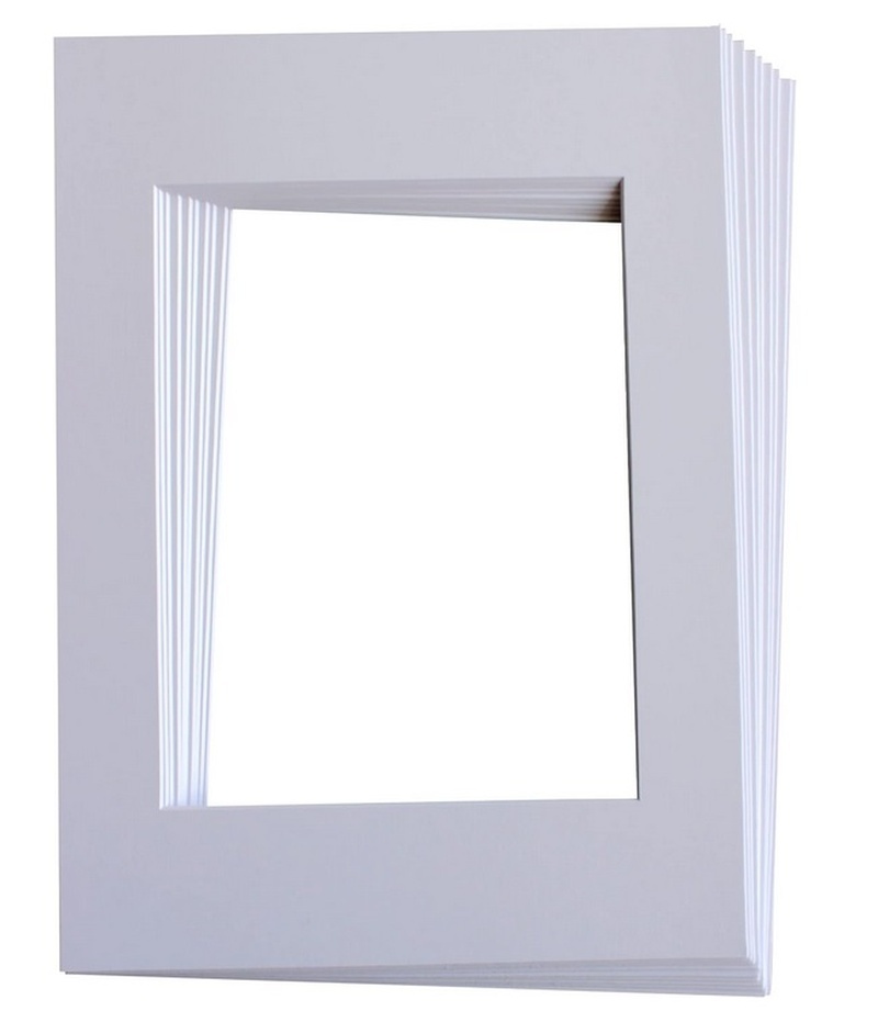 Sada bílých fotorámečků A4 pro foto 15x20cm 10 ks