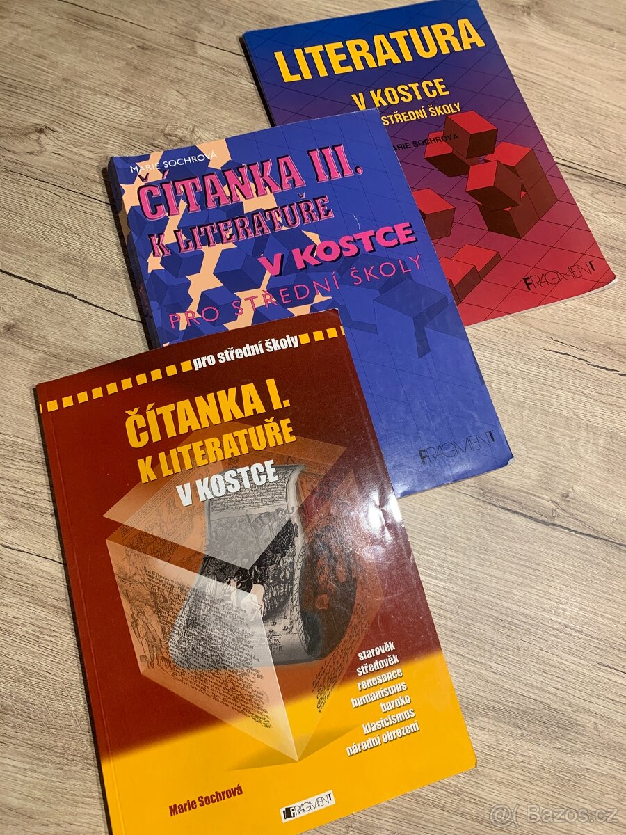 Literatura v kostce + čítanky I a III (Marie Sochrová)