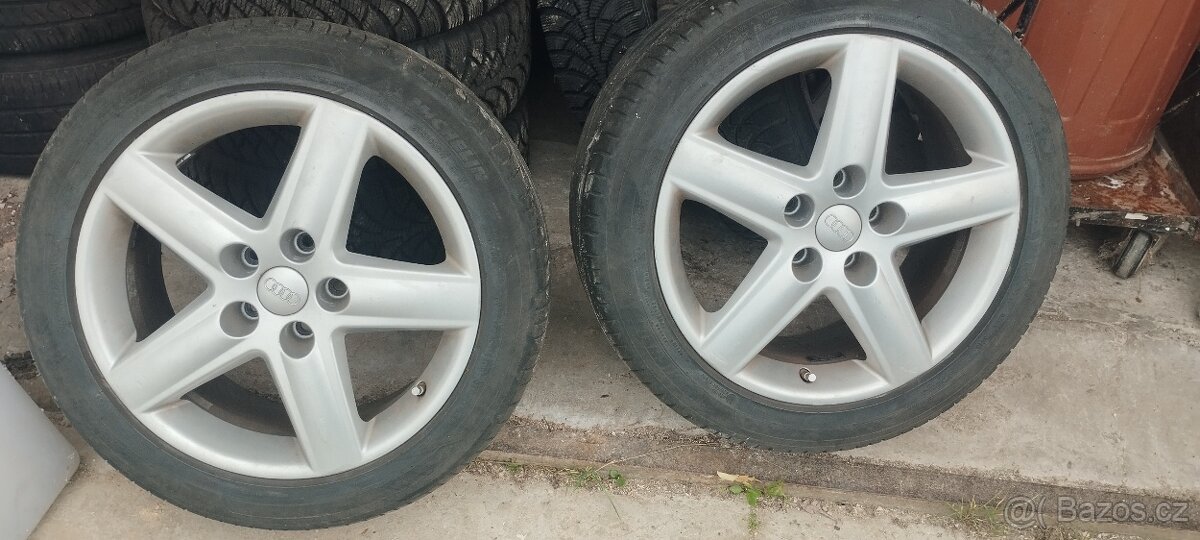 ALU na AUDI 5x112x57.1 s PNEU LETNÍ