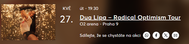 Dua Lipa – O2 arena - Praha 9 27. 05.