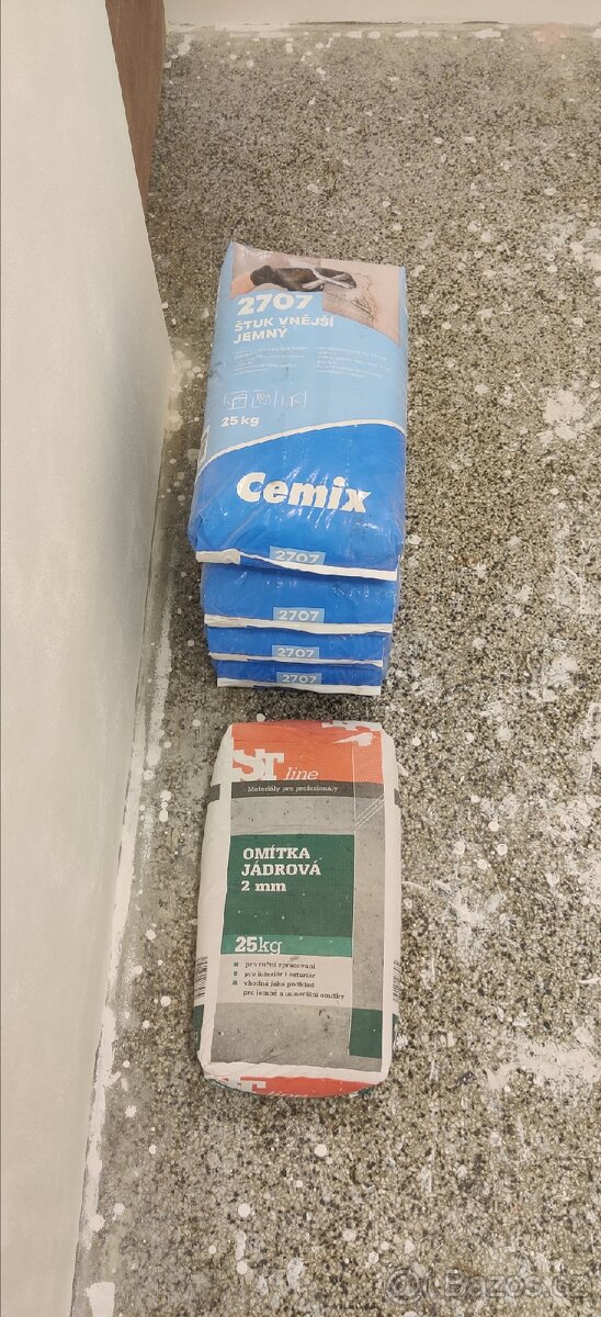 4x štuk, 1x jádrová malta