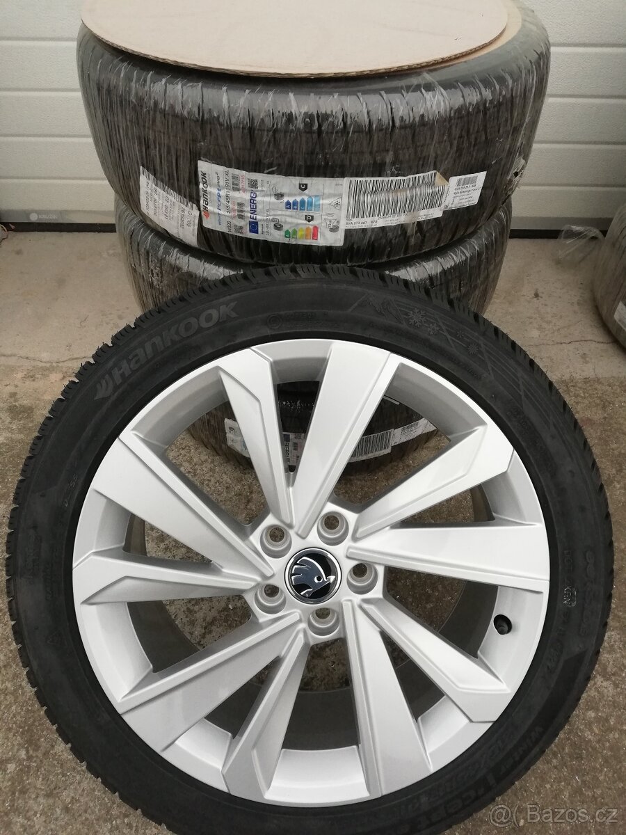 Alu kola 5x100 r17 zimní pneumatiky 215/45 r17 nové nejeté