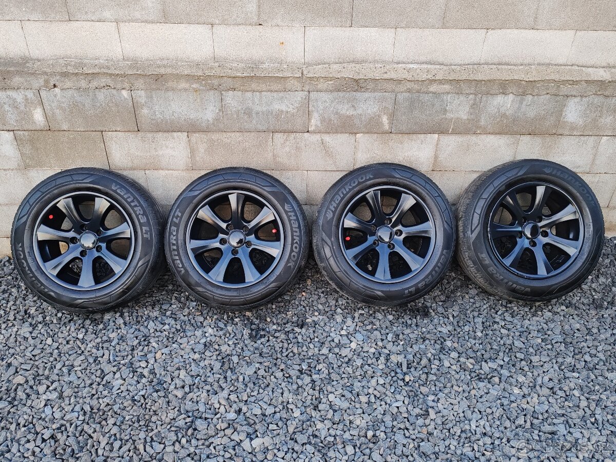Alu kola 5x120 letni pneumatiky 205/65 R16