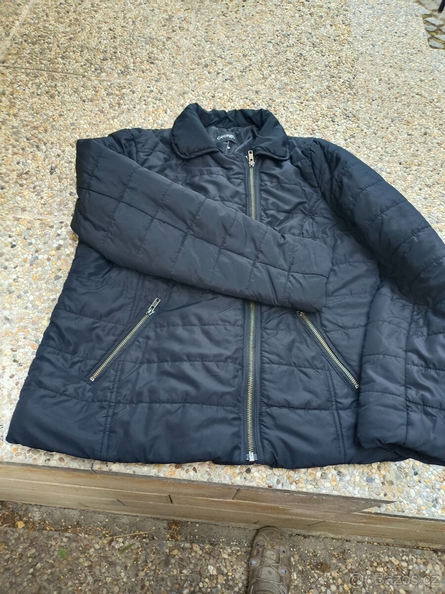 Bunda Větrovka nepromokavá péřová 250Kč. Unisex. Vel. 44-46