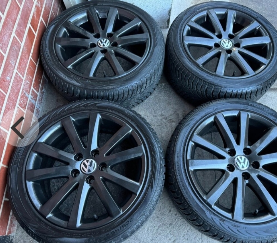 ALU 17 5x112 origo VW grafit + pneu Nokian
