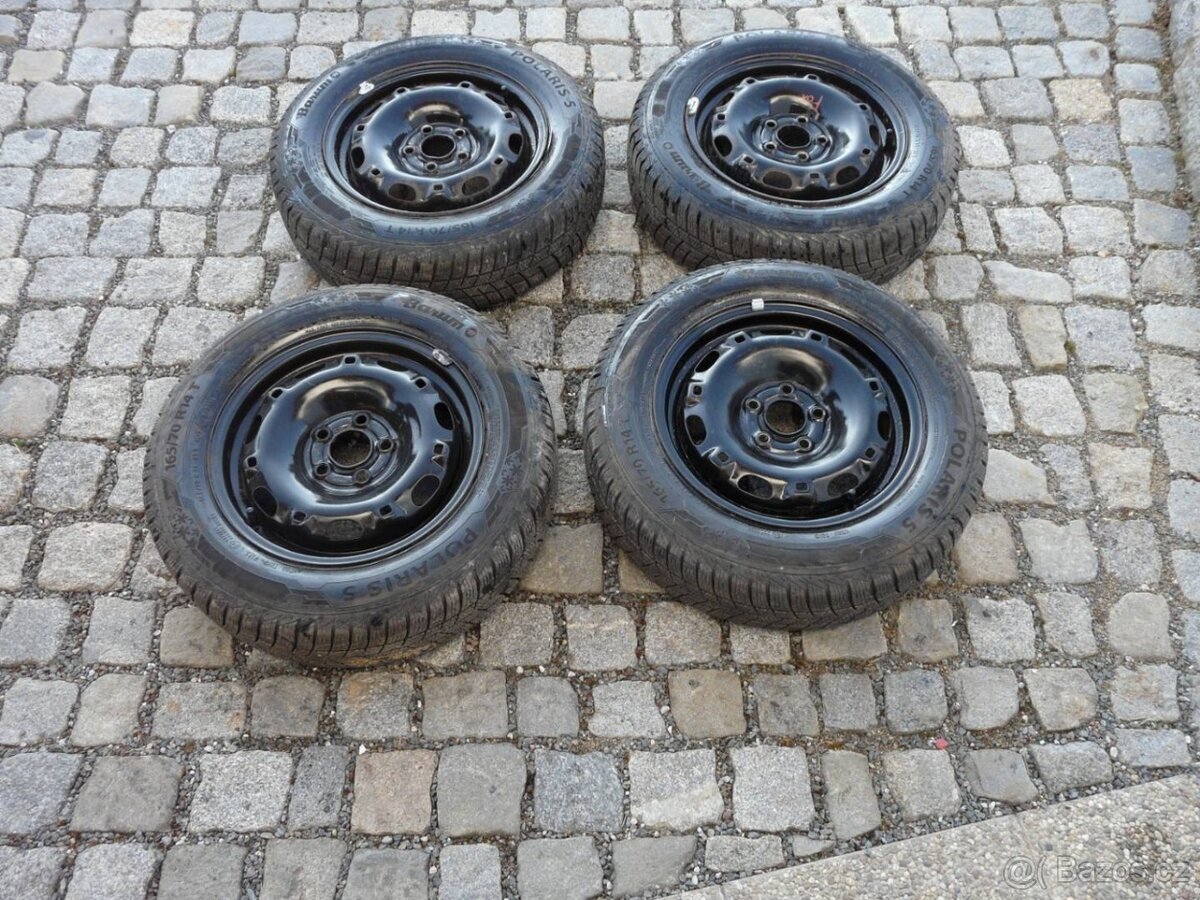 ZIMNÍ PNEU + DISKY VW14" ŠKODA 14" SEAT 165/70R14