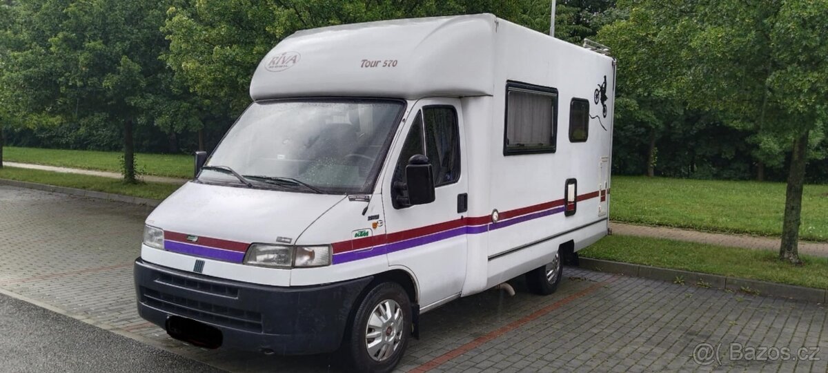 Fiat ducato Riva mobil, garáž pro kola či skutr