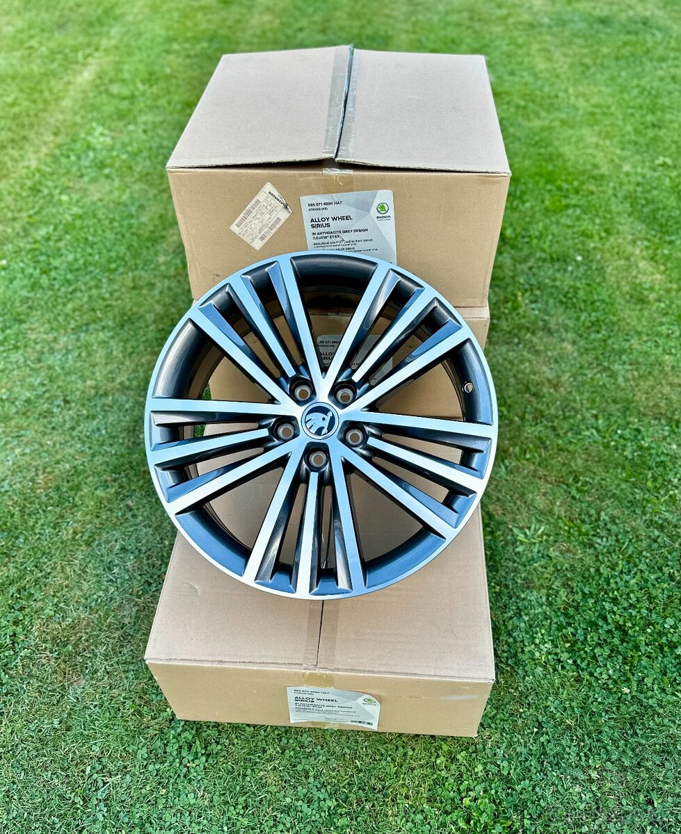 Nové ALU kola Škoda Sirius R19 Kodiaq