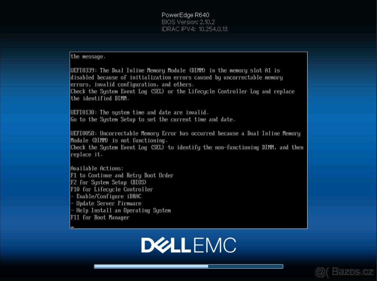 Dell 1U 8SFF R640, 2x Xeon Gold 6138, 8GB RAM