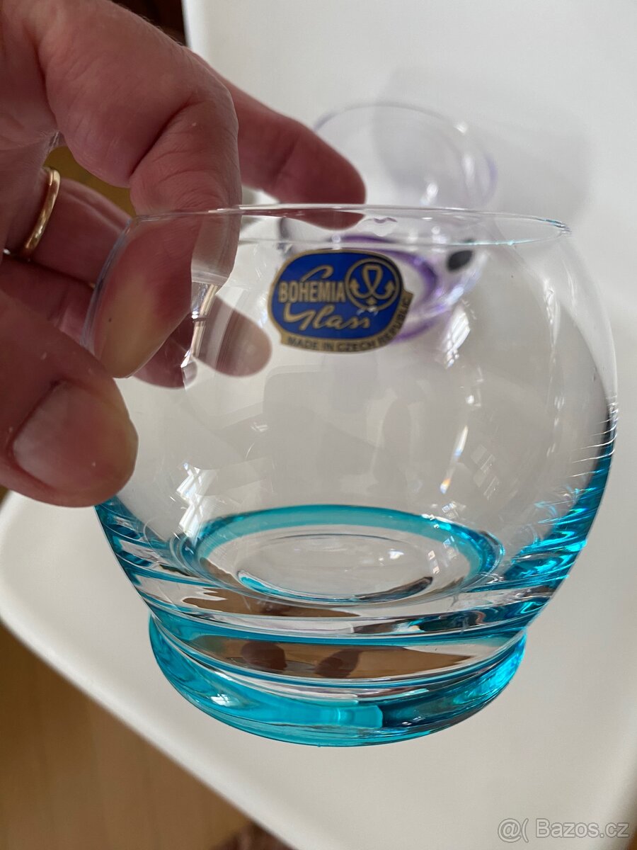Bohemia Crystalex 390 ml skleničky barevné CRAZY