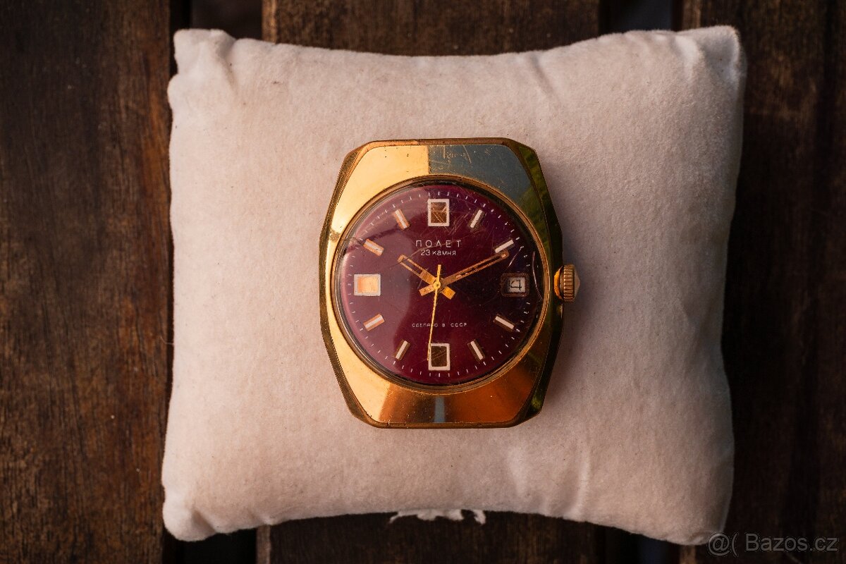 Pozlacené Hodinky Poljot kalibr 2618H