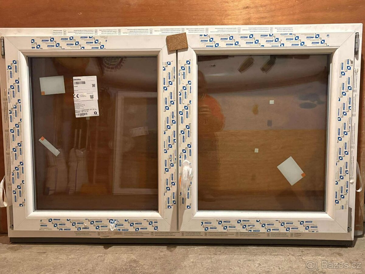 Nové okno 1500mm x 900mm, plast, bílé