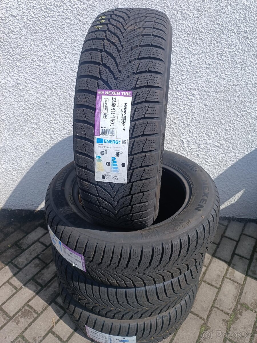 168. 4x NOVÉ zimní pneu 235/60 R18