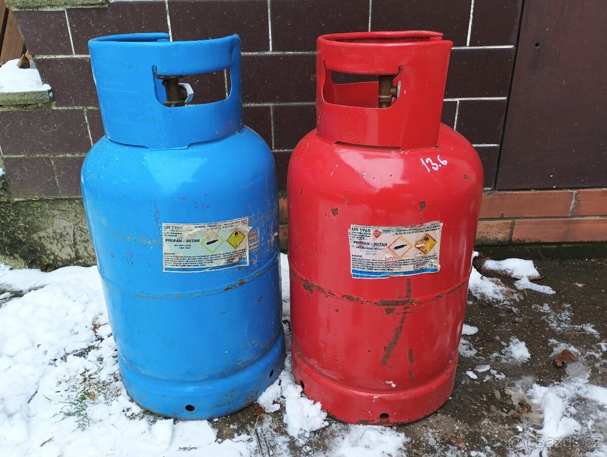 Propanbutanové bomby 10kg PRÁZDNÉ