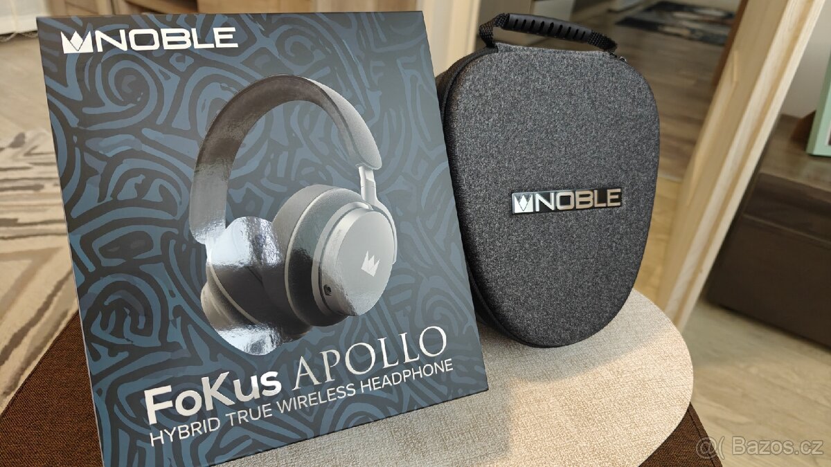 Bezdrátová ANC sluchátka Noble Audio FoKus Apollo faktura.