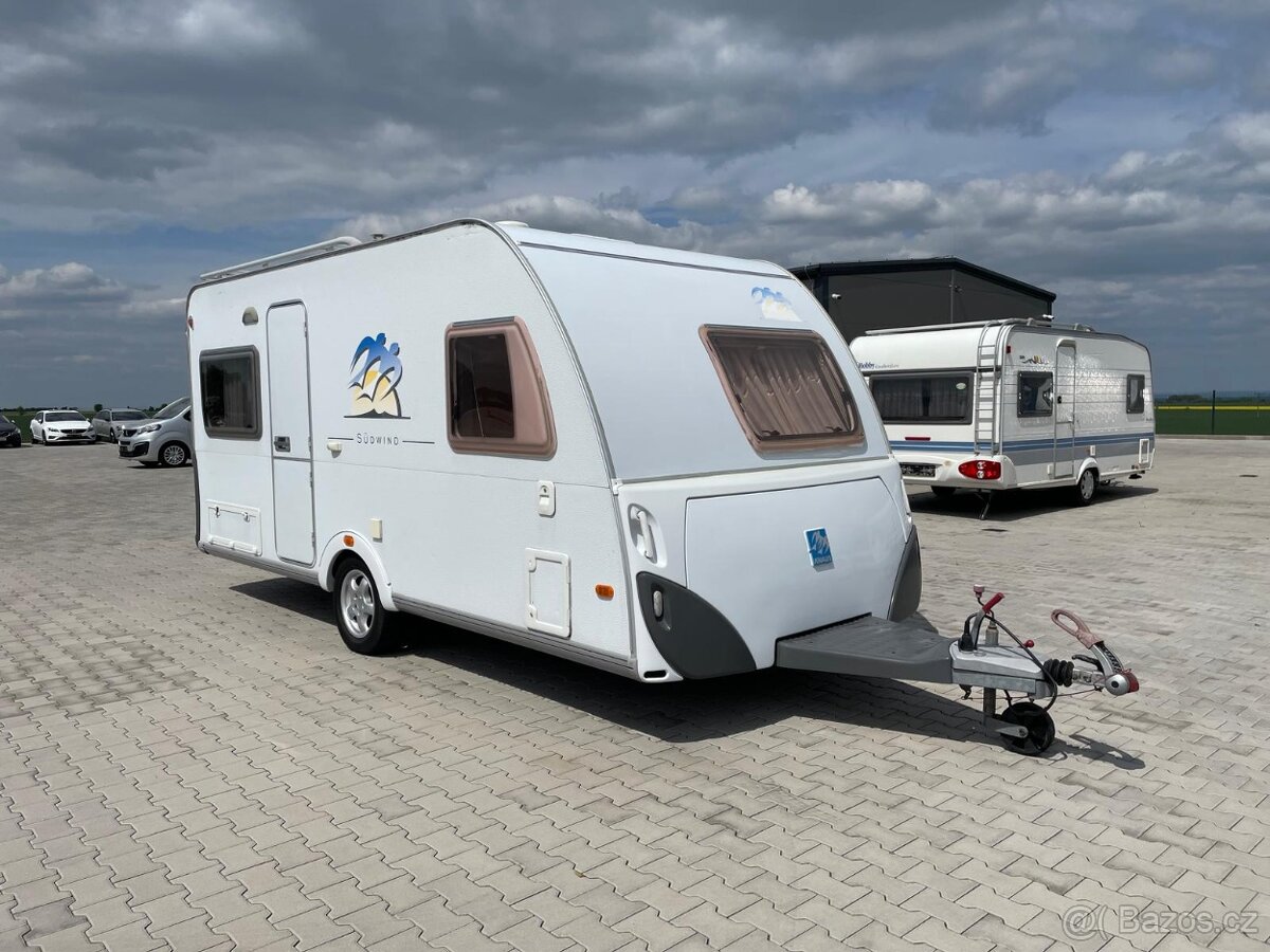 Knaus Sudwind 450, 4 osoby, 2005, bojler, sprcha, přístřešek