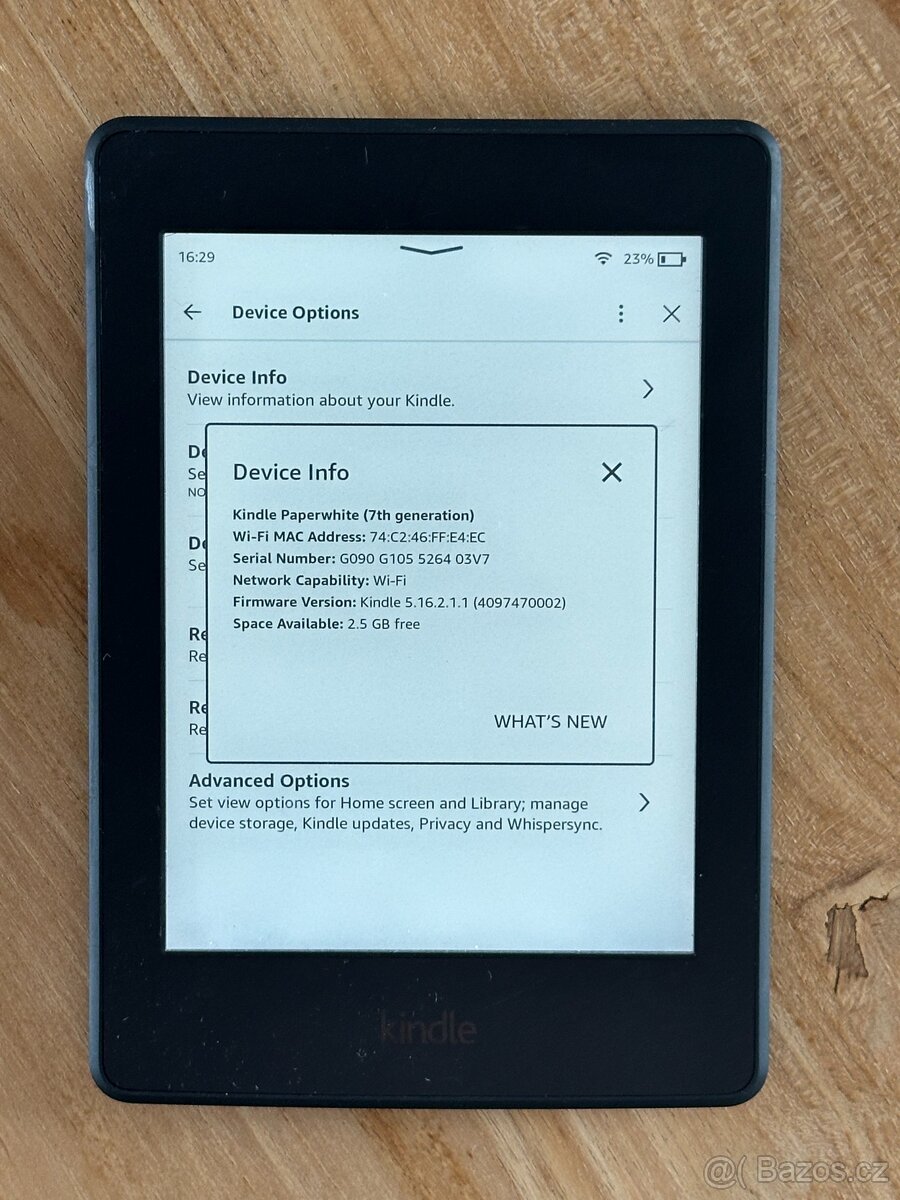 Amazon Kindle Paperwhite 7. gen čtečka knih 4GB 2
