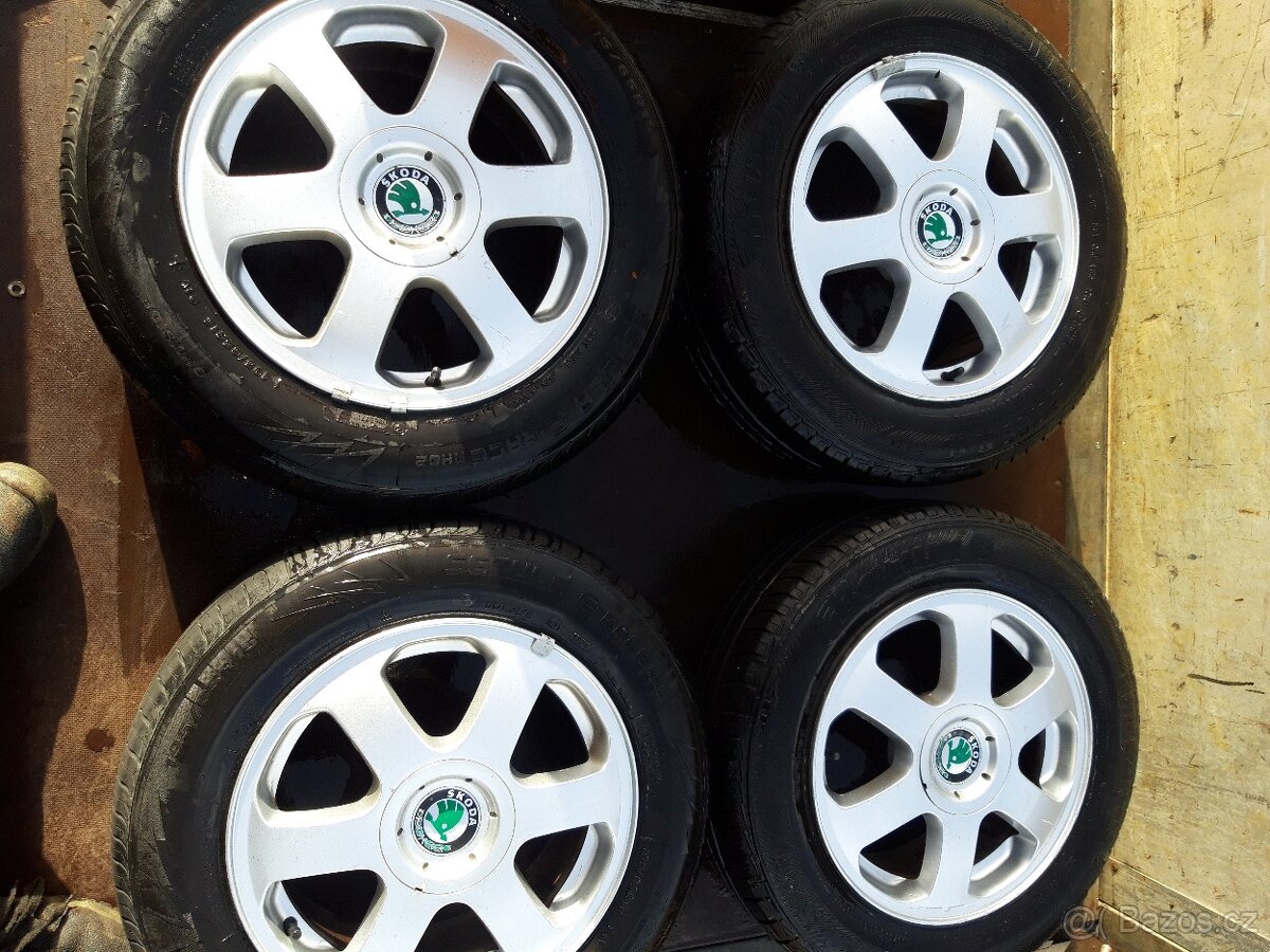 Alu kola hliníkové disky Škoda Octavia 1 6,5 x 15 ET 43