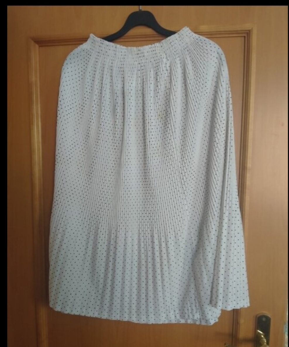 Letní sukně bílá s puntiky vel.M/L