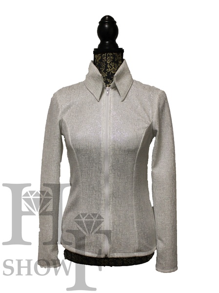 Westernová show halenka XS, M, L - bilá