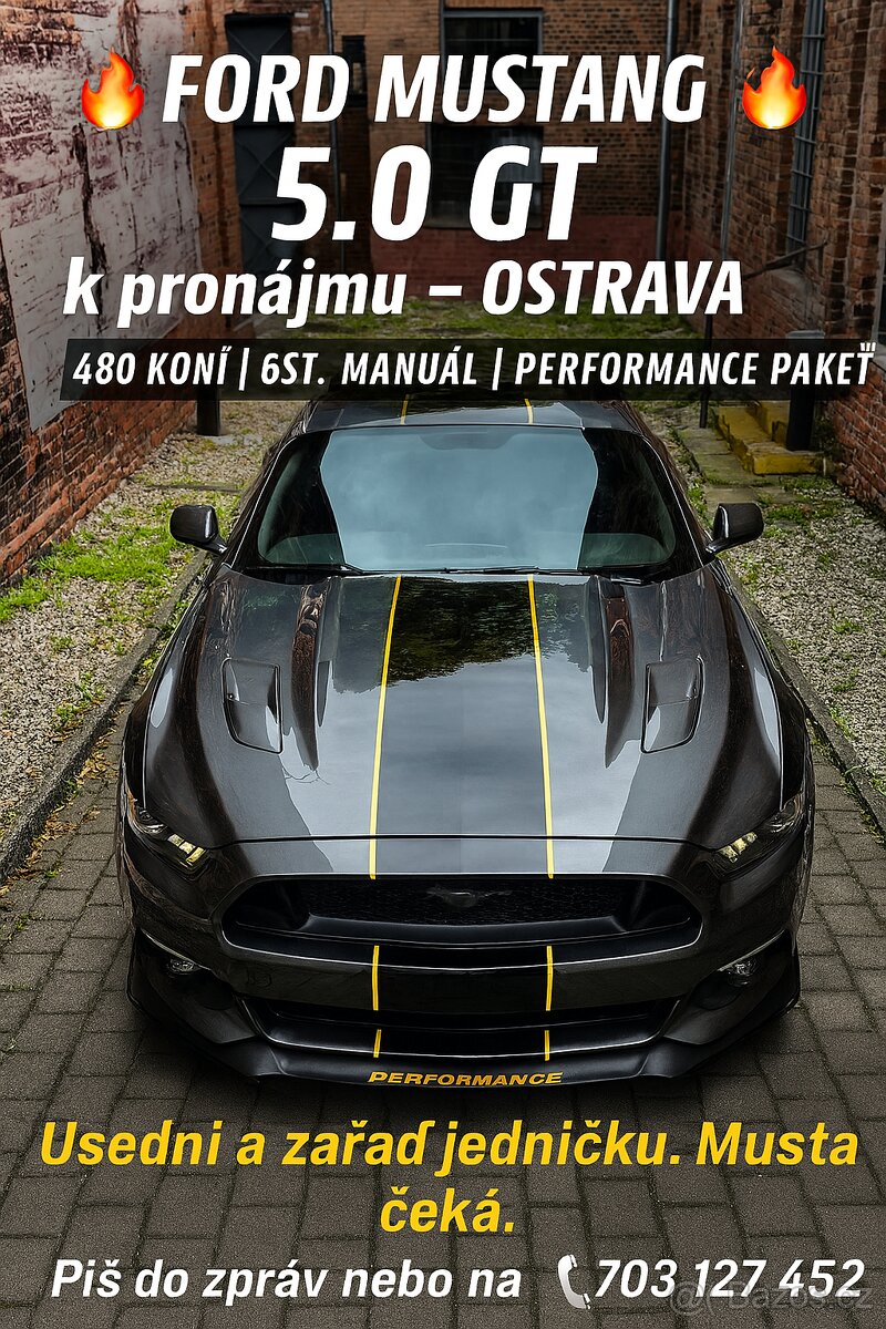 Pronájem Ford Mustang 5.0GT manual