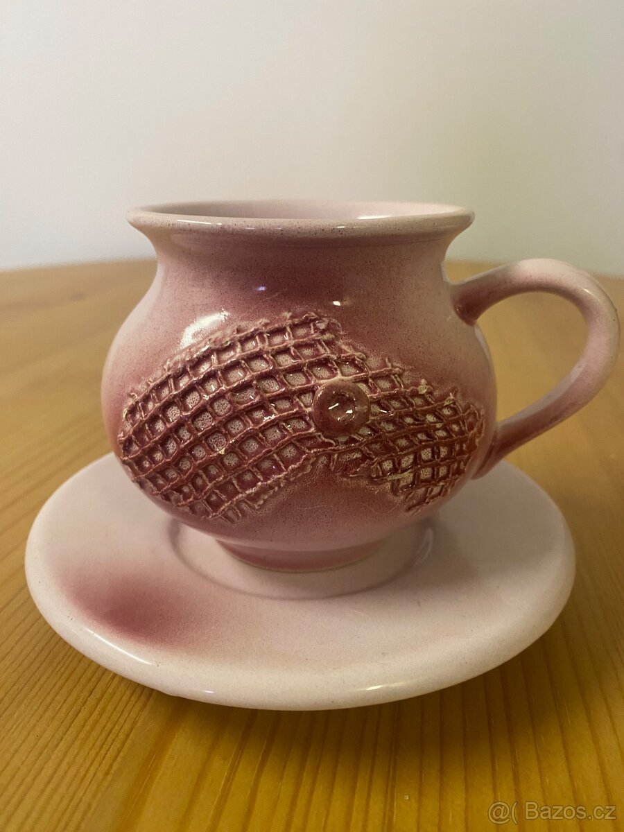 Keramický hrníček „Jeníček“ s podšálkem