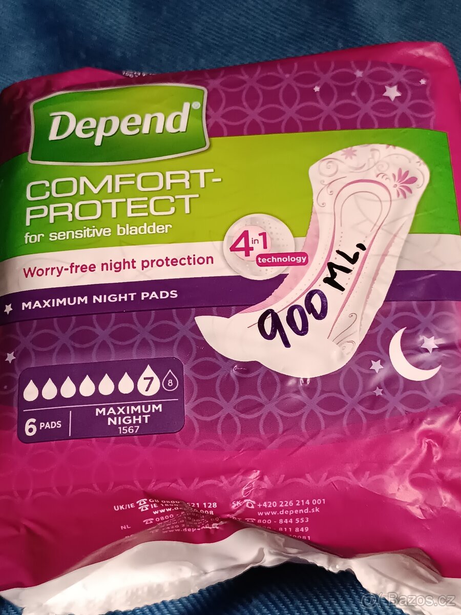 Depend Maximum inkontinenční vložky 6 ks