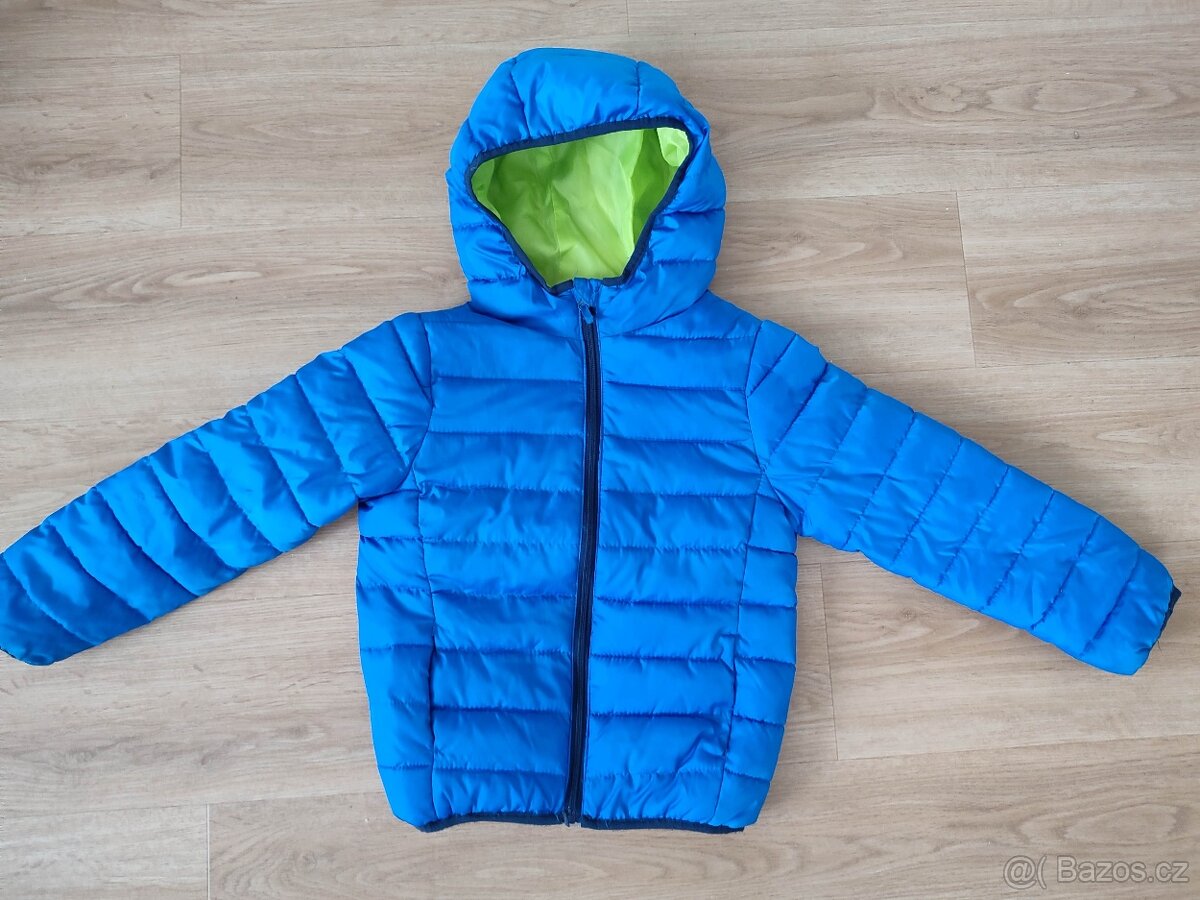 Chlapec.podzim.bundy 2ks-modrá,černá,vel. 128,7-8let-TOP