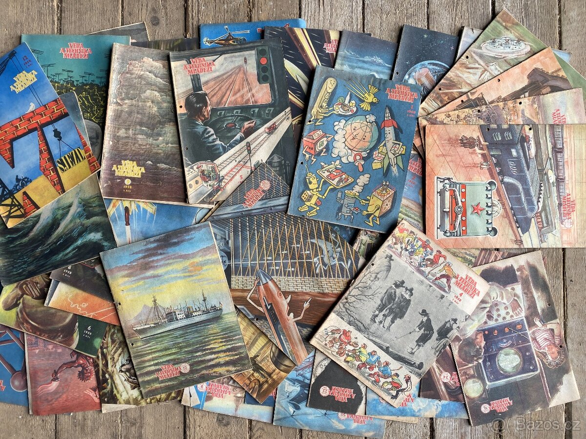 časopis starý časopis věda a technika mládeži 1956