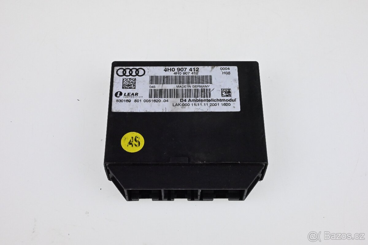 Ovládací modul ambientního osvětlení Audi A8 D4 4H0907412