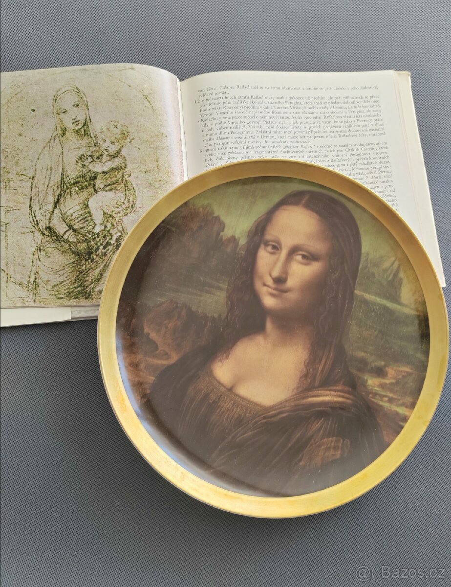 Sběratelsky talíř podle Leonardo Da Vinci "Mona Lisa"