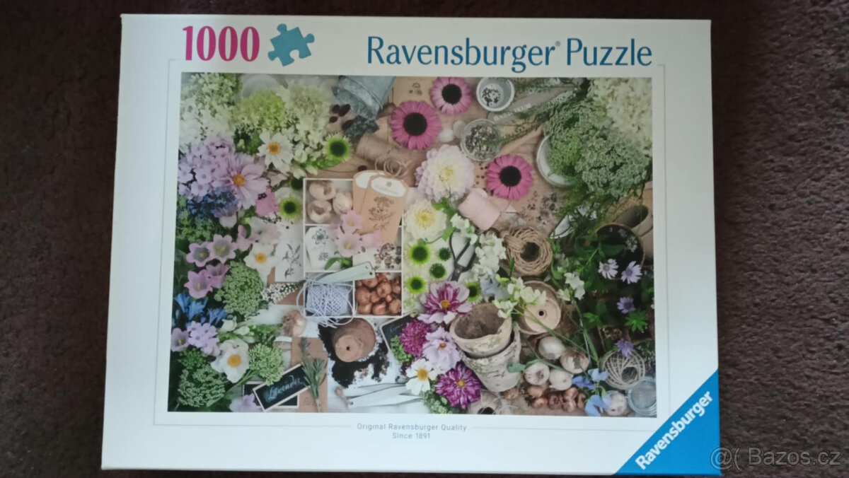 Květinová tvorba, 1000 dílků, Ravensburger puzzle