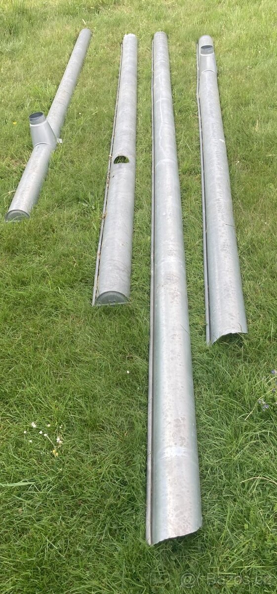 Okap Pozink Zambelli 100 mm + hák, držák, kotlík, klapka