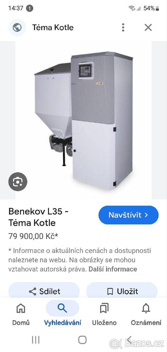Automaticky kotel Benekov cosmotherm l35