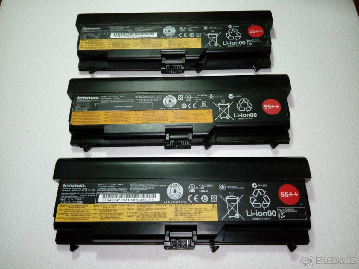 baterie (55++) pro notebooky Lenovo ThinkPad (2hod)