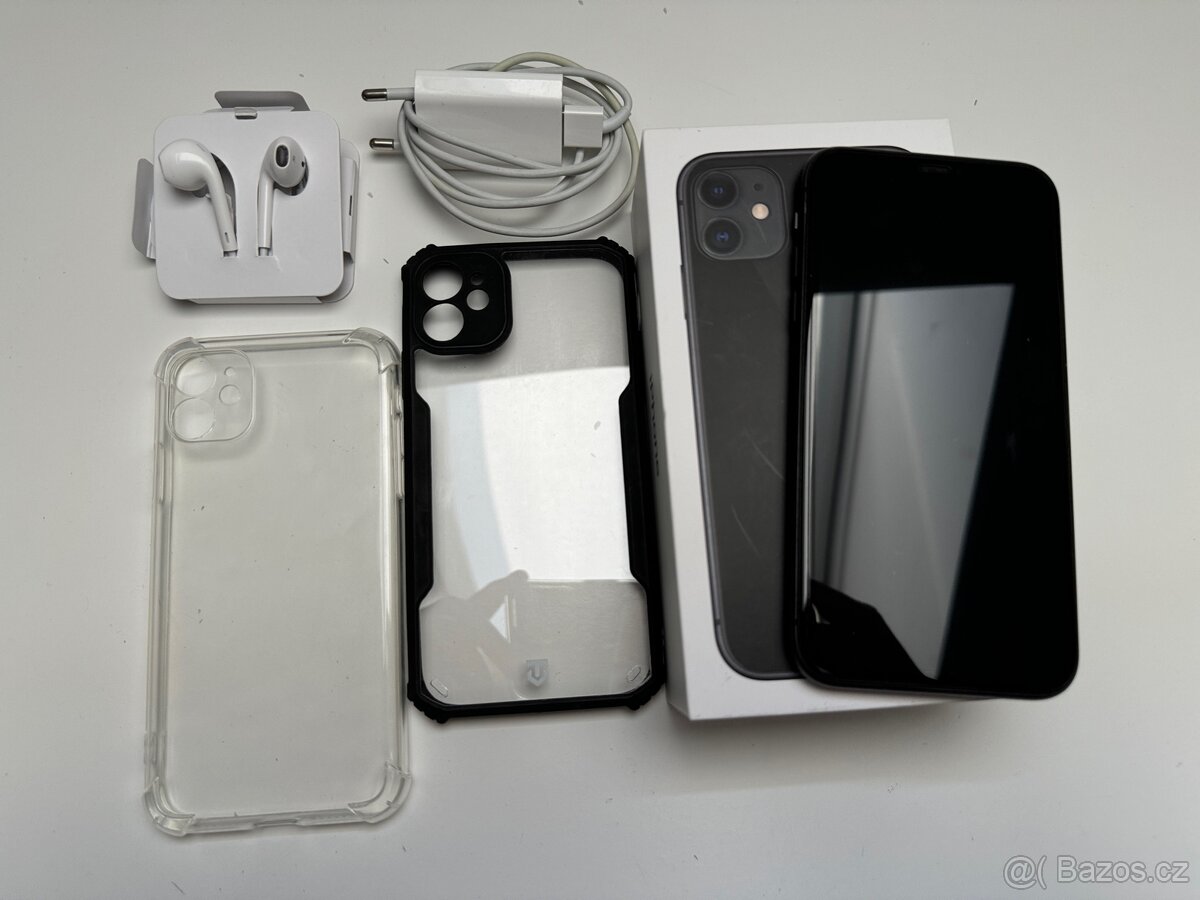 iPhone 11 64Gb Černý, 91% Batarie, Top Stav