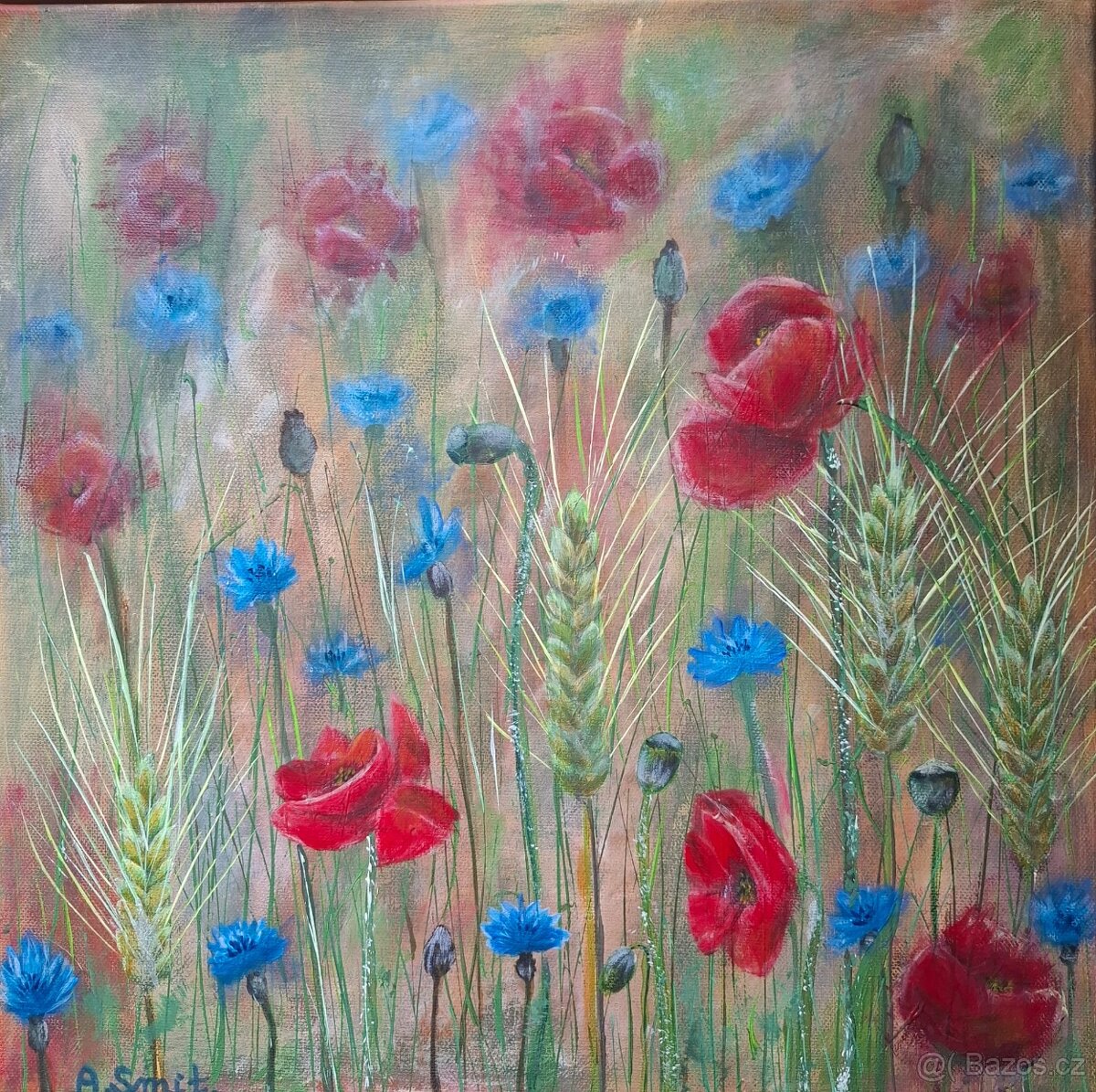 malba obrazů, akryl, olej.