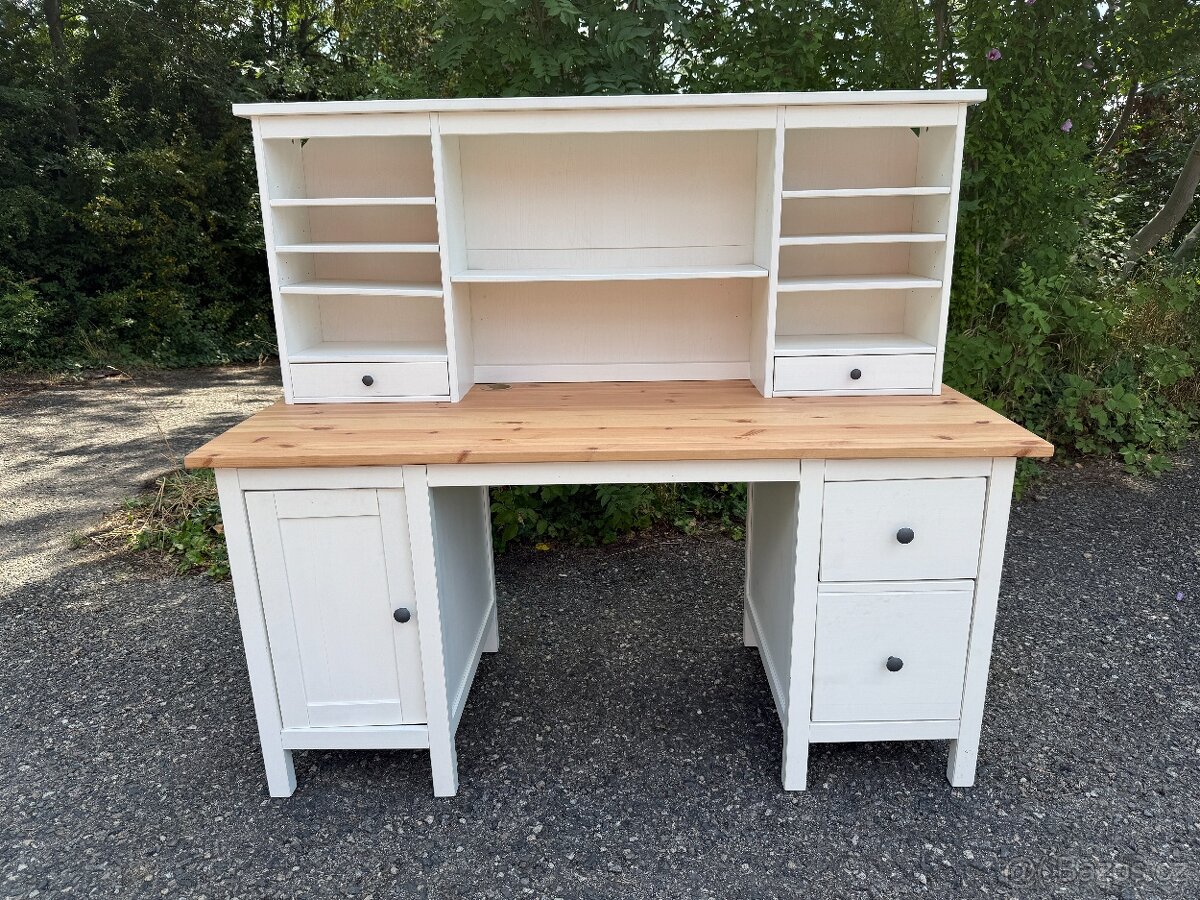 Psací stůl IKEA Hemnes s nástavcem
