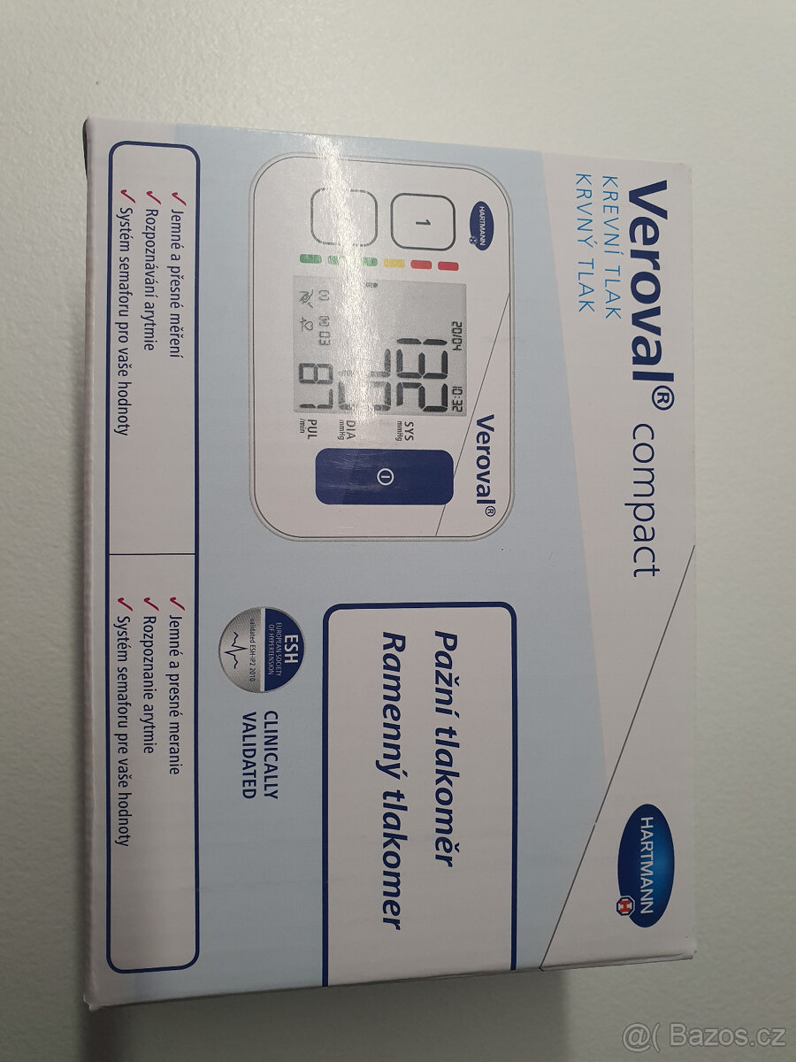 Nový pažní tlakoměř Hartmann Veroval Compact
